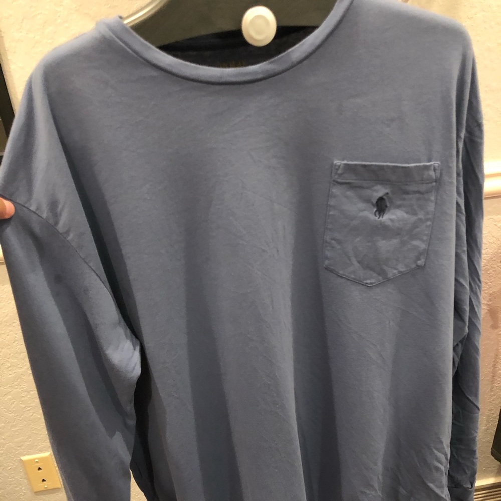 Polo Ralph Lauren Blue Long Sleeve T-Shirt, Large